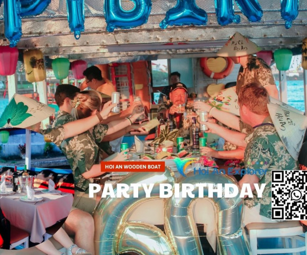 Birthday Party On The Hoi An Wooden Boat